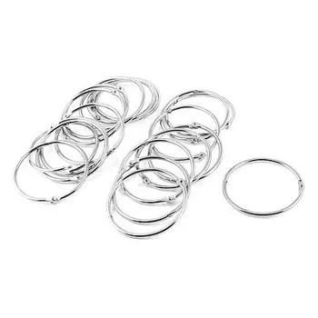 

Scrapbooking Metal 2.2" Outside Dia Loose Leaf Binder Ring Keyring