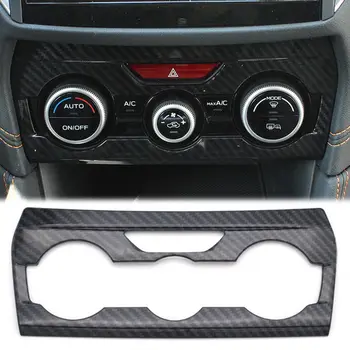 

For Subaru XV 2018 1Pc Carbon Fiber Dashboard Air Condition Switch Button Console Panel Cover Trim Decoration Modified Special