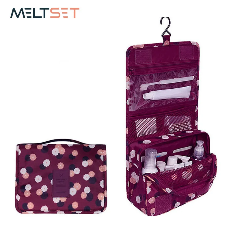 تعليق الزينة عدة واضح السفر حقيبة التخزين التجميل كاري أدوات الزينة جيوب للمرأة غسل حقيبة السفر الحمام حقيبة مستحضرات تجميل