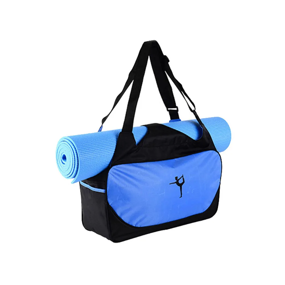 Хит, многофункциональные сумки для йоги, сумки для тренажерного зала, водонепроницаемые коврики для йоги, чехол для пилатеса BB55 - Цвет: Light blue