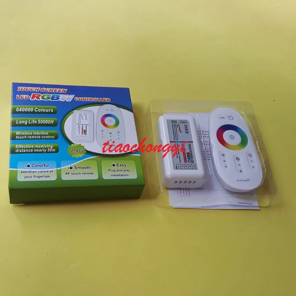 Remoto sem Fio Tela de Toque Controle Rgbw Rgbww Rgbcw 12v-24v 18a 2.4g Led Rgb 1 Controle remoto sem fio 2.4g, tela de