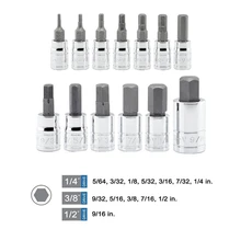 13 шт./компл. Heavy Duty Аллен SAE ключ, дюймовый стандарт шестигранный Набор торцевых головок с алмазным напылением для 3/" " 1/" " 1/" сверло адаптер