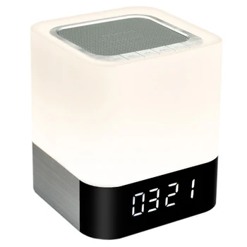 

Colorful Color Music Alarm Clock Quiet Bedside Bedroom Night Light Simple Creative Student Mini Multi-purpose Desk Clock