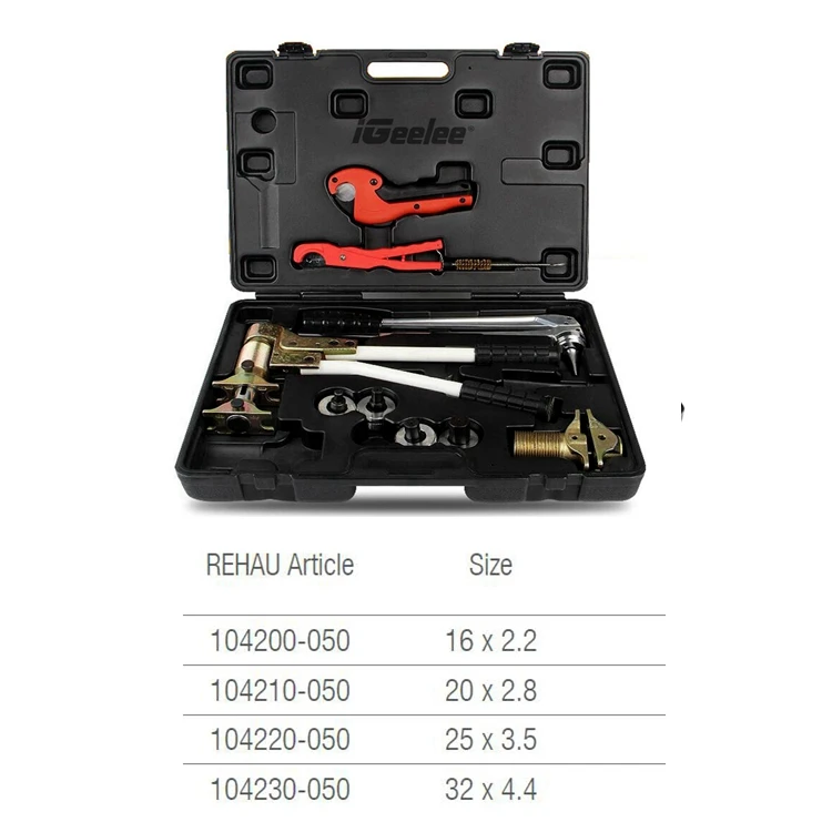 IGeelee Pex Зажимные инструменты PEX-1632A диапазон 16-32 мм, используемые для REHAU системы хорошо полученные Rehau сантехнические наборы инструментов - Цвет: PEX-1632(Flex)