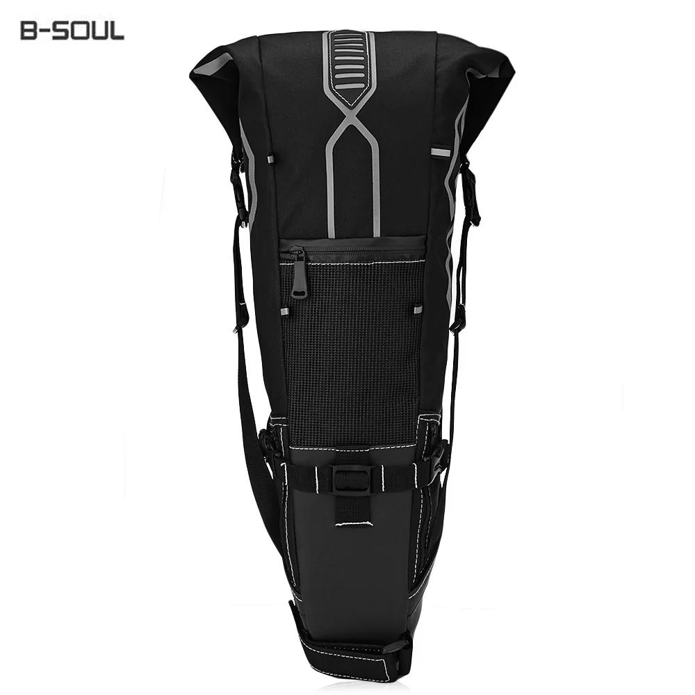 Clearance B-SOUL 10L Foldable Waterproof 10L Bike Saddle Bag Large Capacity Tail Rear Cycling Bicycle Bag MTB Trunk Pannier Cycle Bag 3 Clearance B-SOUL 10L Foldable Waterproof 10L Bike Saddle Bag Large Capacity Tail Rear Cycling Bicycle Bag MTB Trunk Pannier Cycle Bag 3