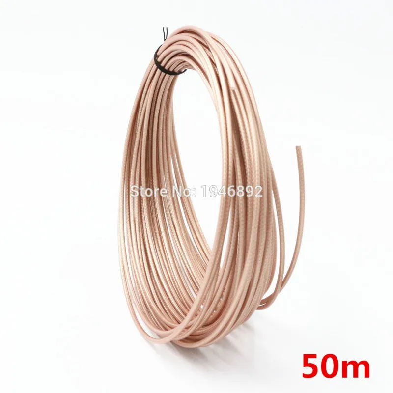 50 meters/lot  164ft RG316 Brown Coaxial Cable Wires RF 50 Ohm Shielded Cable wire DIY