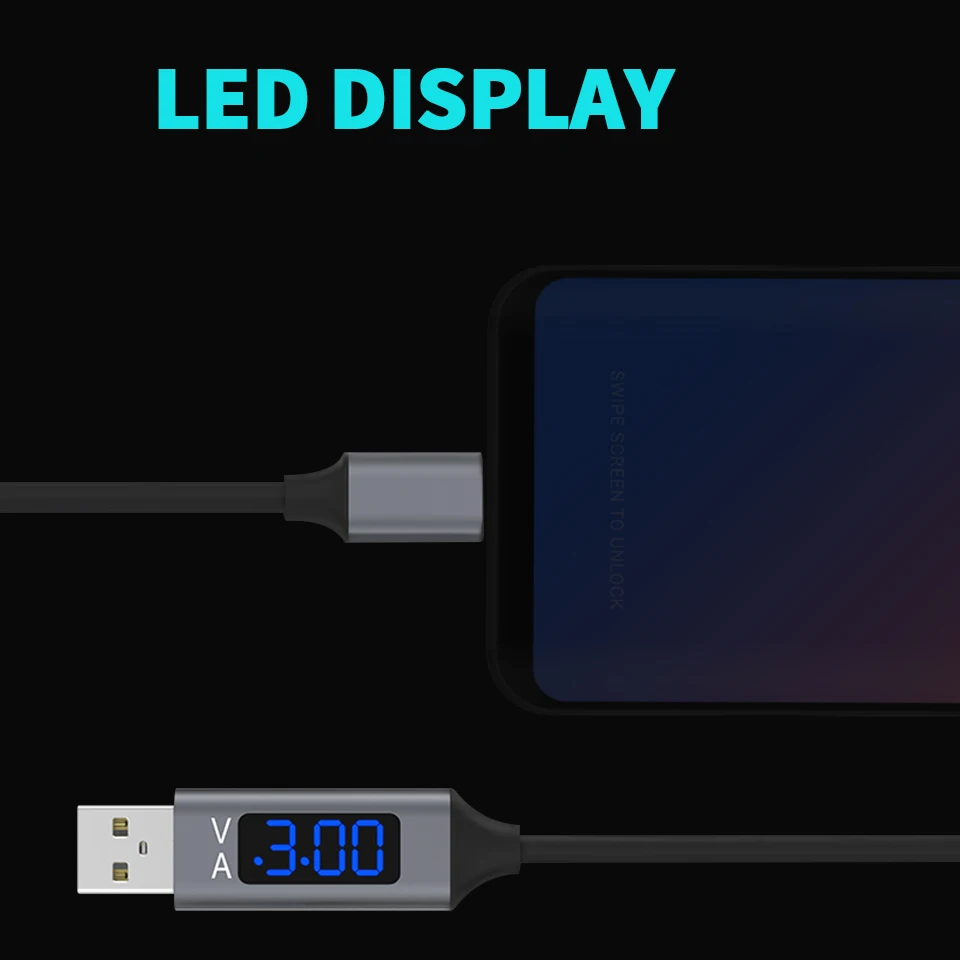 المصغّر usb نوع C سريع شحن كابل مغناطيسي لفون ل سامسونج/Xiaomi USB-C الهاتف المغناطيس شاحن كابل البيانات الحبل 1 M 2 M