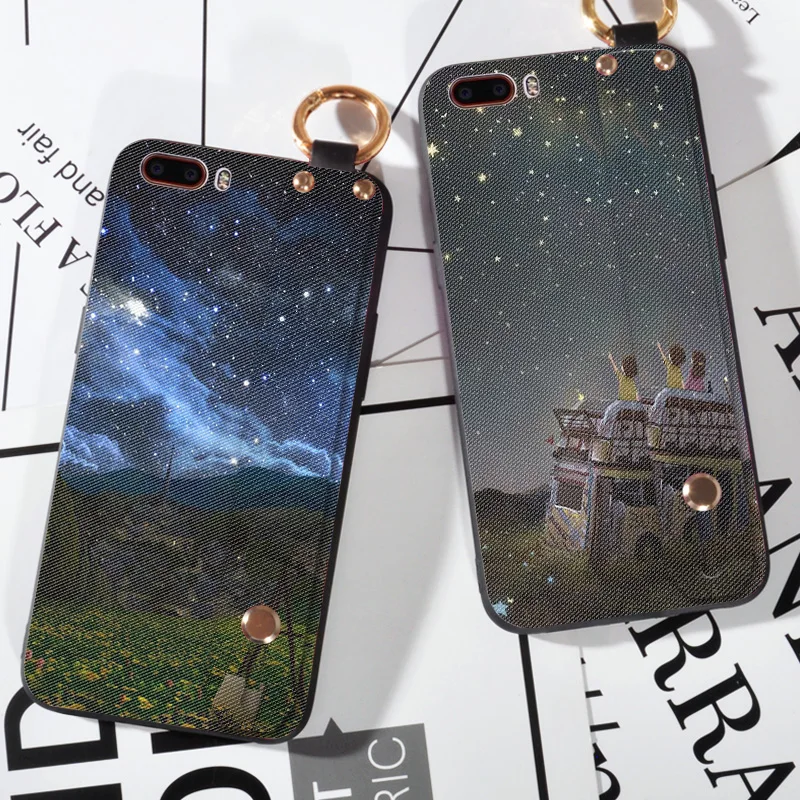

Soft Silicone Case For ZTE Nubia M2 M2 Lite Space Sky Strap Cover For ZTE Nubia N2 N3 Holder Cover