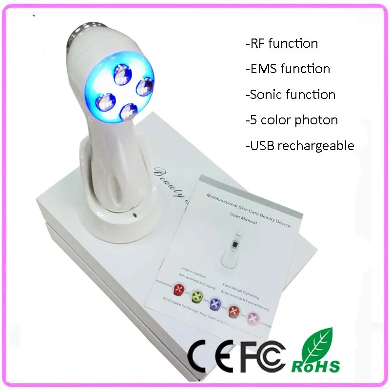 

Mini Ultrasonic Electroporation Mesotherapy rf EMS Microcurrent Collagen Stimulation Photon Skin Rejuvenation Facial Massager