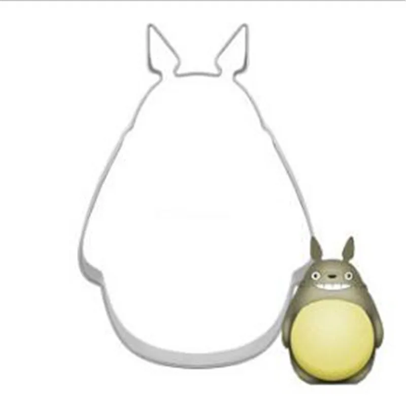 

Cute Totoro Cake Mould for Fondant Confectioner Biscuit Stamp Cookie Cutter Tools Form Stainless Steel Metal Bakeware DZ192