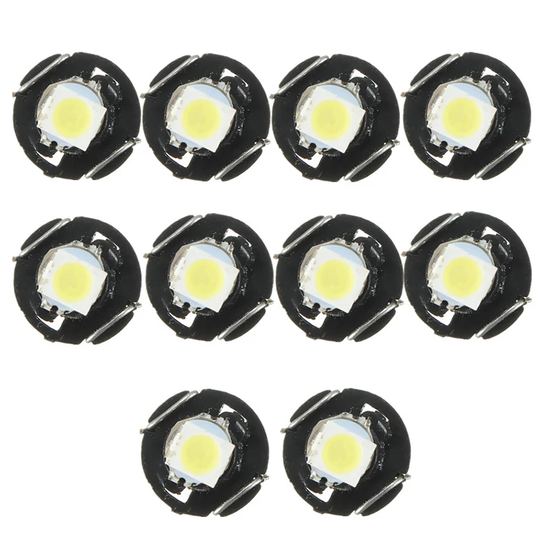 10x new Wedge 1210 SMD 1 LED Car Bulb T3 HVAC Climate Control Lights Light Colorwhitein Car