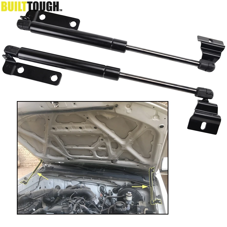 2 шт. амортизатор для Toyota Hilux Fortuner 2005 2014 2006 2007 2008 2009 пара передних капотов газовая