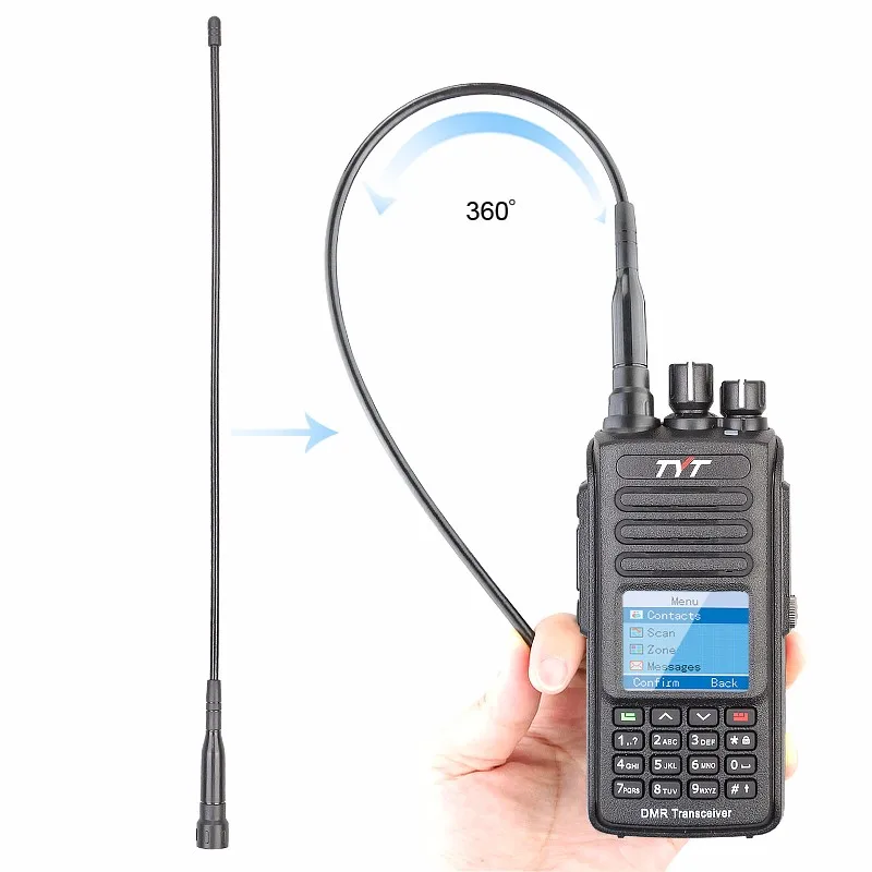 Rádio em Dois Distância com Cabo Livre e Fone de Ouvido 400-480mhz de Longa Novo Original Dmr Digital Sentidos - Walkie Talkie Uhf Tyt Md390 Md-390 1 Novo original tyt md390 MD-390 dmr digital