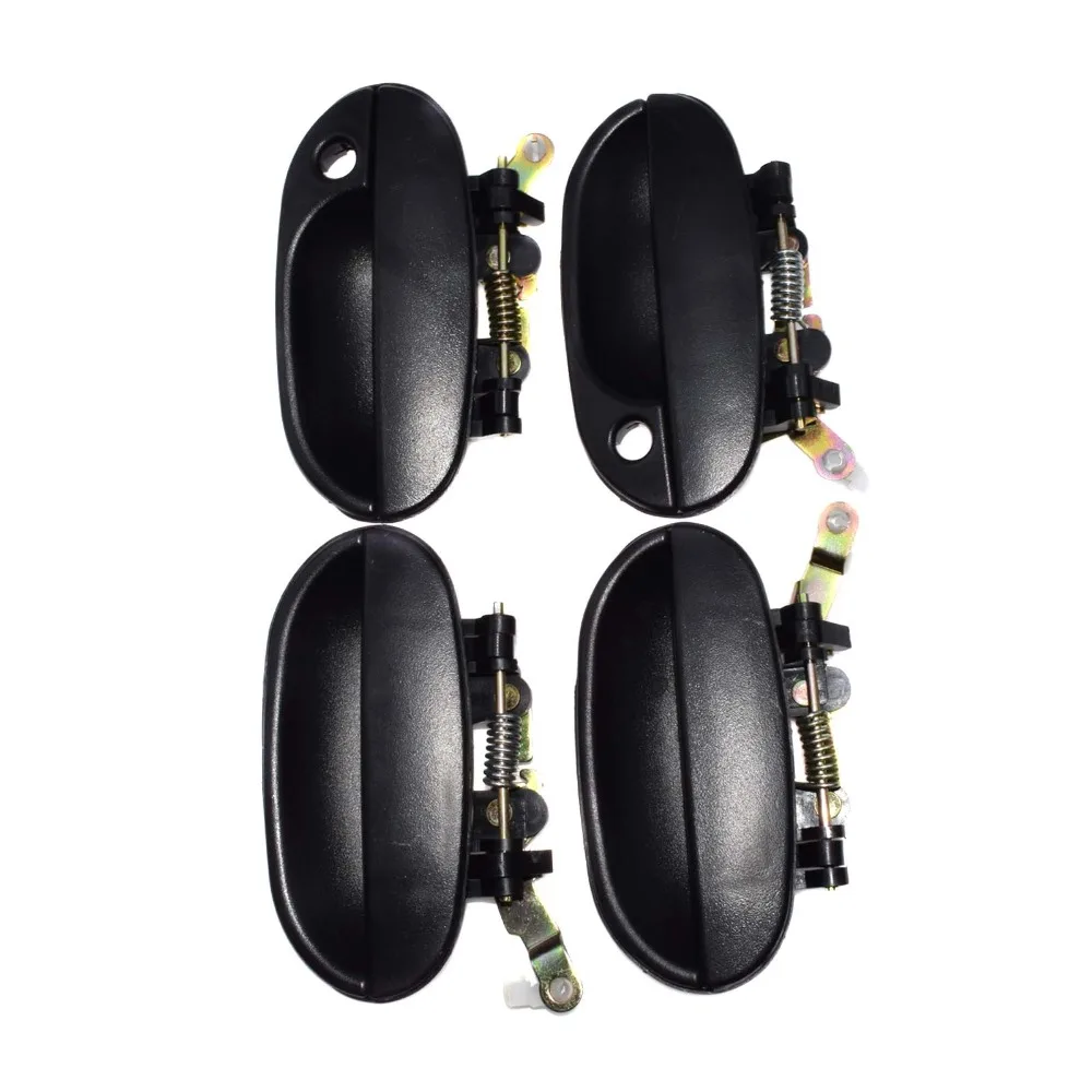 ISANCE черная ручка для наружной двери 4 шт. FL FR RL RR Hyundai Accent 1995 1997 1998 1999 OEM #82660 22000/83650