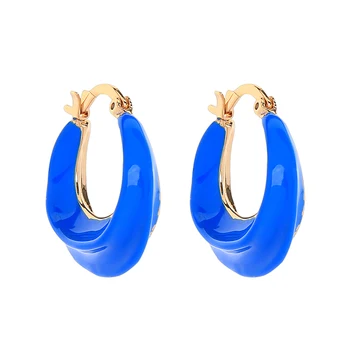 

BALANBIU Four-tone Exquisite Enamel Copper Drop Earrings For Women Gifts 2019 Newest Dangle Earrings Fashion Jewelry Accessories