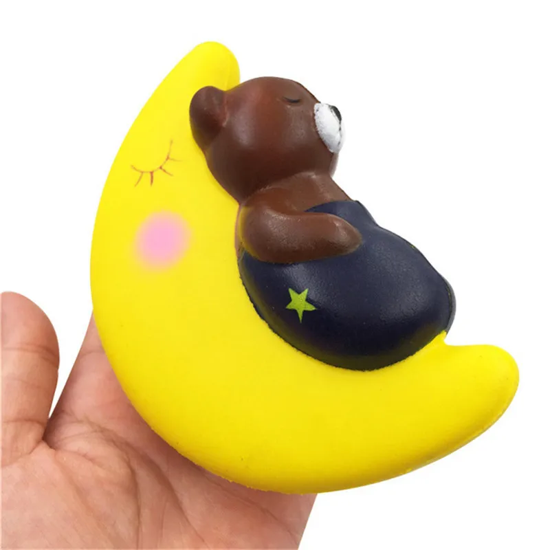 Squishy Baby Bear спящий на Луне Шарм замедлить рост игрушка-Антистресс игрушка 4,5