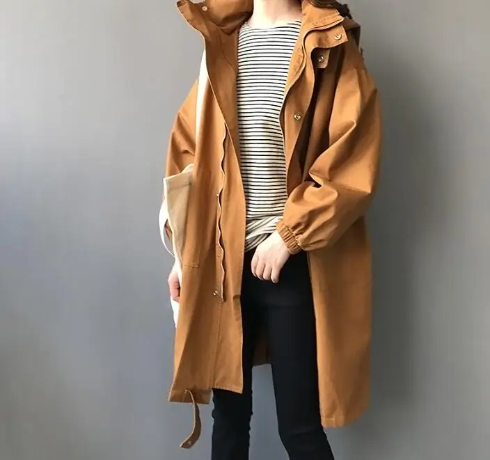 autumn coat with hood