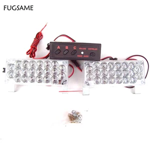 New Arrival top quality 2*22led 44 LED Car Auto Roof Flash Strobe Magnets Emergency Warning Police Light 44LED Red Blue White