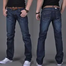 Горячая Весна мужские новые свободные плюс размер модные удобрения прямые джинсы/28-44
