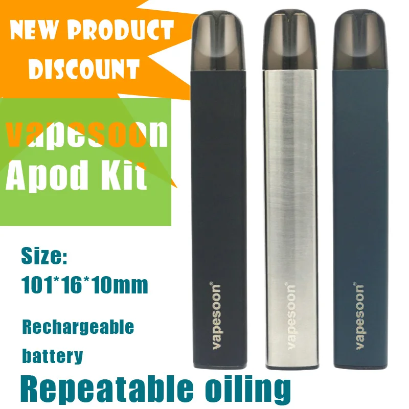 

New listing Vapesoon Apod kit vape with 320mAh built-in battery Portable Rechargeable battery High-quality air driven Pod system