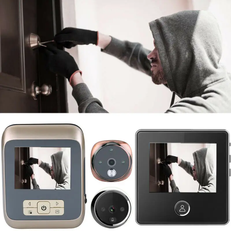 

UK 3" Digital LCD 120 Degree Peephole Viewer Door Eye Video Doorbell Camera NEW