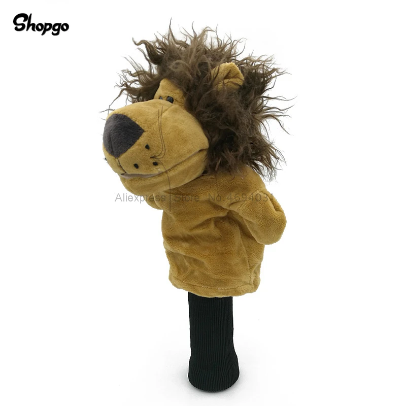 الأسد غطاء مضارب الجولف الممر السالك ودز غطاء الرأس الحيوان التميمة الجدة لطيف هدية إكسسوارات الغولف