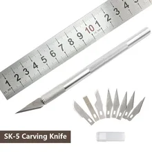 Ручные инструменты 9 шт. лезвия, ремесло произведение искусства режущий нож DIY резной нож трафарет забивая Долбление модель ремонт скульптурный нож