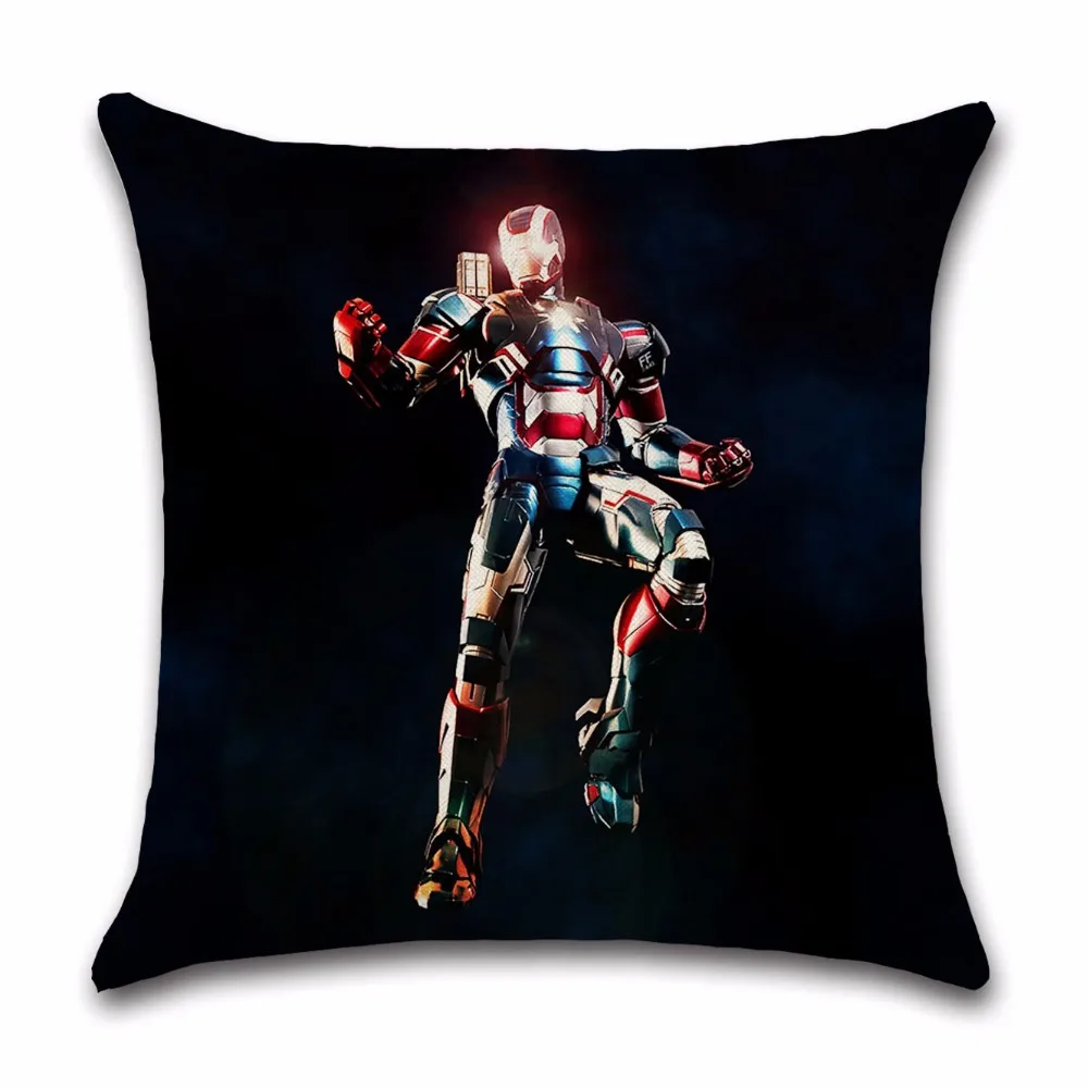 Comic Super Hero Iron Man Movie cartoon cushion cover Pillow case Chair home sofa decoration for kids bedroom boys birthday gift Comic Super Hero Iron Man Movie cartoon cushion cover Pillow case Chair home sofa decoration for kids bedroom boys birthday gift