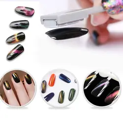 Nail Art DIY инструмент Одиночная/двуглавая Магнитная пластина для всех волшебных 3D кошачьих глаз Магнитная ручка Гель-лак для ногтей