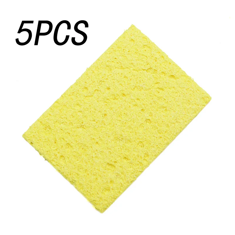 5/10Pcs Yellow Cleaning Sponge Cleaner for Enduring Electric Welding Soldering Iron hot air soldering Welding Equipment