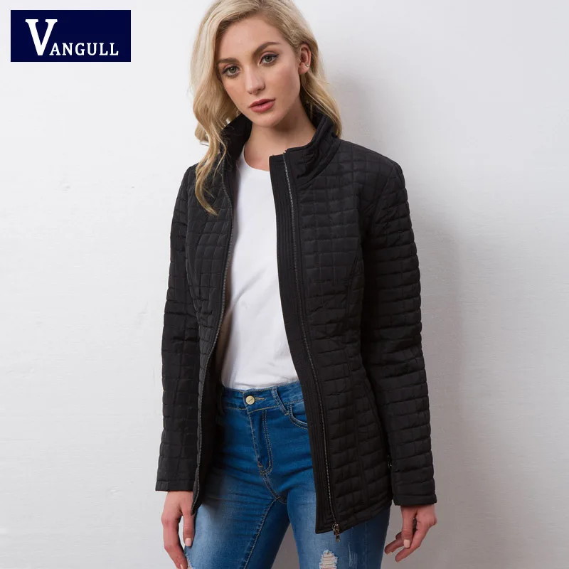 Vangull Winter Jacket Women 2018 new High Quality Spring Autumn women Long sleeve warm Cotton coat Female Parka outwear Parkas