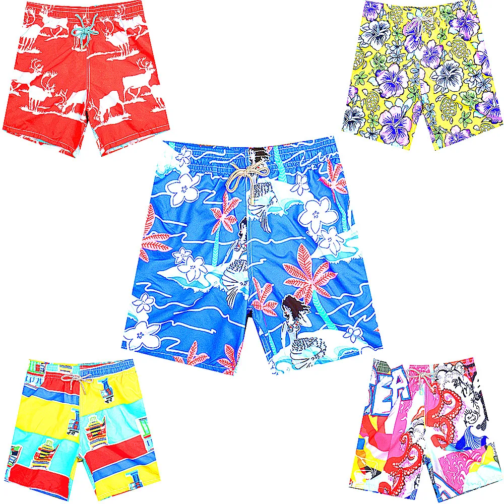 

5 Pcs/lot 2019 Brand Vilebre Beach Board Shorts Men Turtle Male Boardshorts Quick Dry Bermuda Sexy Swimwear Mens Bathing Shorts