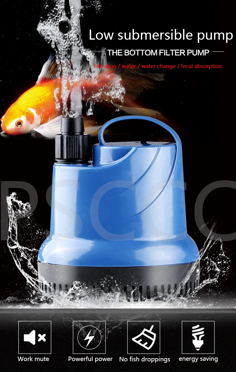 SUNSUN JPG серия низкий водяной насос, Koi фильтрация пруда циркуляционный водяной насос, внутренний тихий энергосберегающий погружной насос