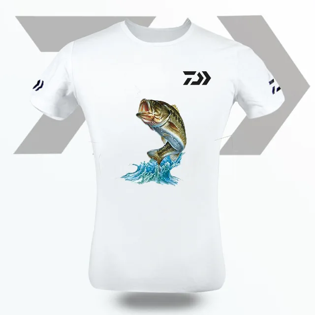 Daiwa быстросохнущая дышащая анти-УФ рыболовная футболка уличная спортивная одежда женская Беговая походная футболка одежда для рыбалки - Цвет: Белый