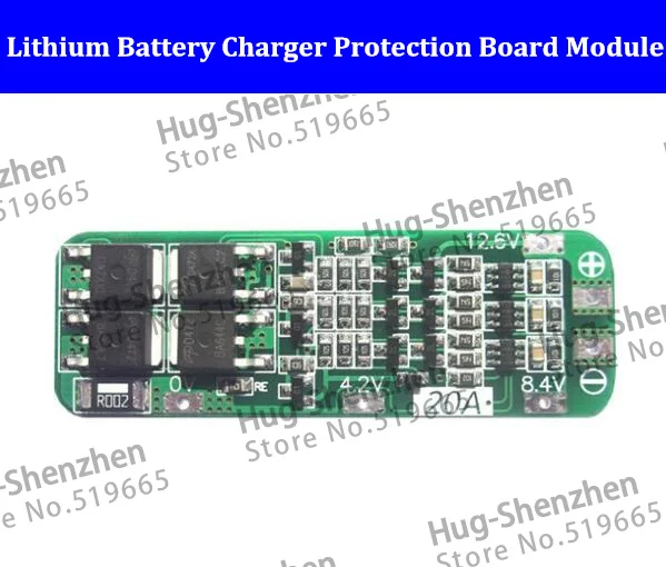 

new 3S 20A 11.1V 12V 12.6V 18650 Lithium Battery Charger Protection Board Module with AUTO Recovery Start - up drill BMS 3.7V