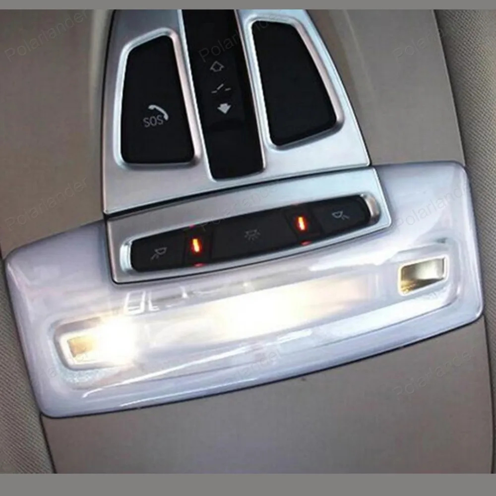 Buy 2Pcs ABS Chrome Interior car Roof Reading Lamp