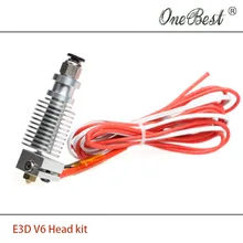 E3d V6 de Metal cabeça de impressão cabeça de extrusão de 1.75 / 0.4 mm bico E3D V5 atualização para 3D acessórios