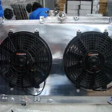 KL 1100cc полностью алюминиевый радиатор с вентилятором для chery 1100 472, chery 800 372 4x4/2x4 багги, картинг, автомобили