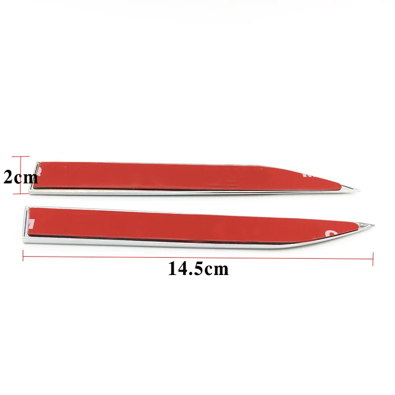 Auto accessories 2pcs/set Umbrella Resident Evil logo Car metal side Sticker badge Auto body decoration emblem Knife Type Label