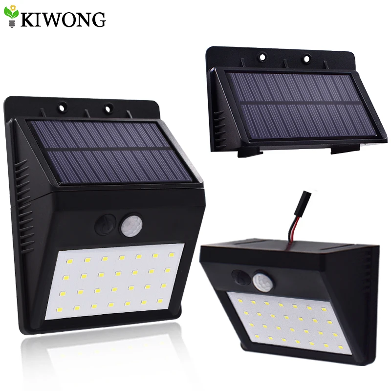 

28 LEDS Solar Motion Sensor Light Super Bright Waterproof Outdoor Three Modes Security Separable Night Lamp for Garden Wall