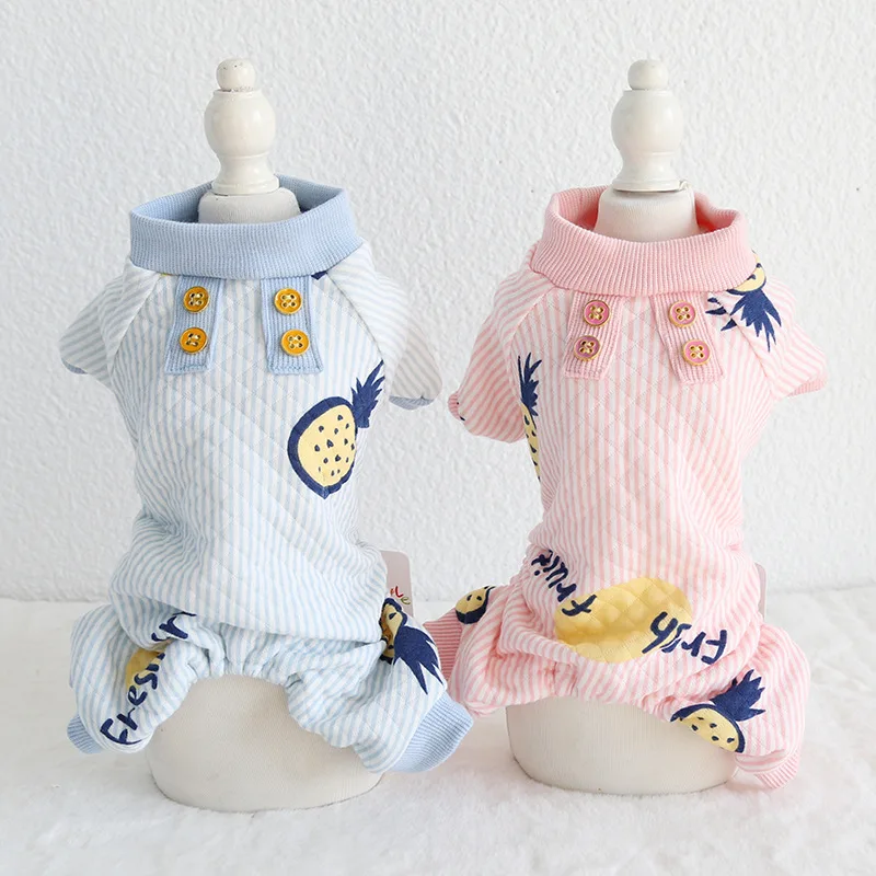 

Cotton underwear pajamas for dogs multi colors xs-xl sizes cartoon design dog clothes four feet soft fabric pajamas for pet dogs