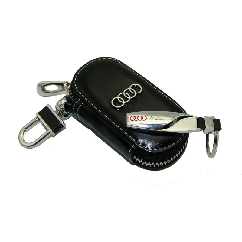Accessories Leather Key Wallet Car Key Case Leather Key Holder font b Keychain b font For