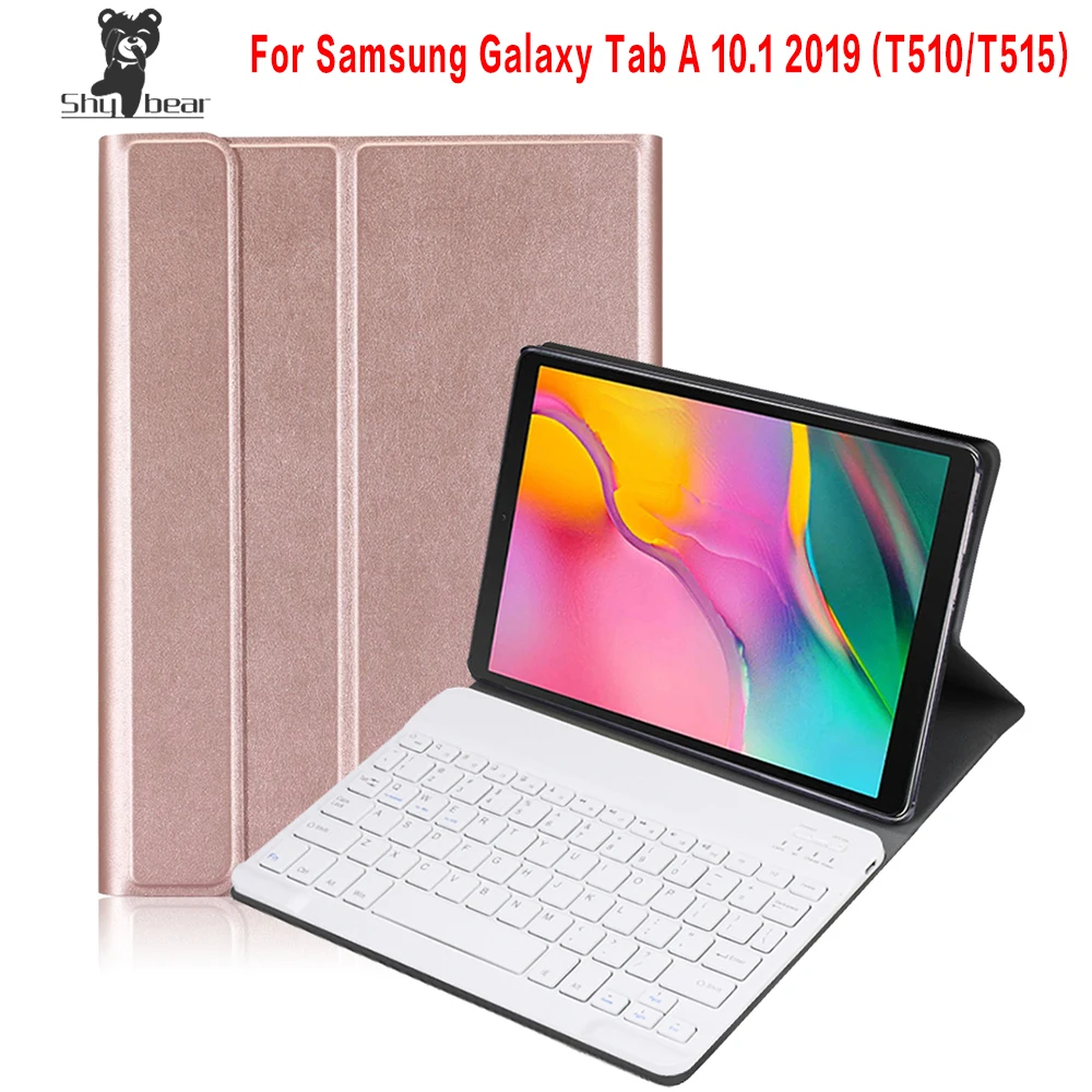 Беспроводной чехол с клавиатурой Bluetooth для samsung Galaxy Tab A SM-T510 SM-T515 T510 T515 съемный чехол для планшета