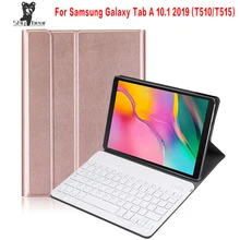 Беспроводная Bluetooth клавиатура чехол для Samsung Galaxy Tab A 2019 SM-T510 SM-T515 T510 T515 съемный чехол для планшета