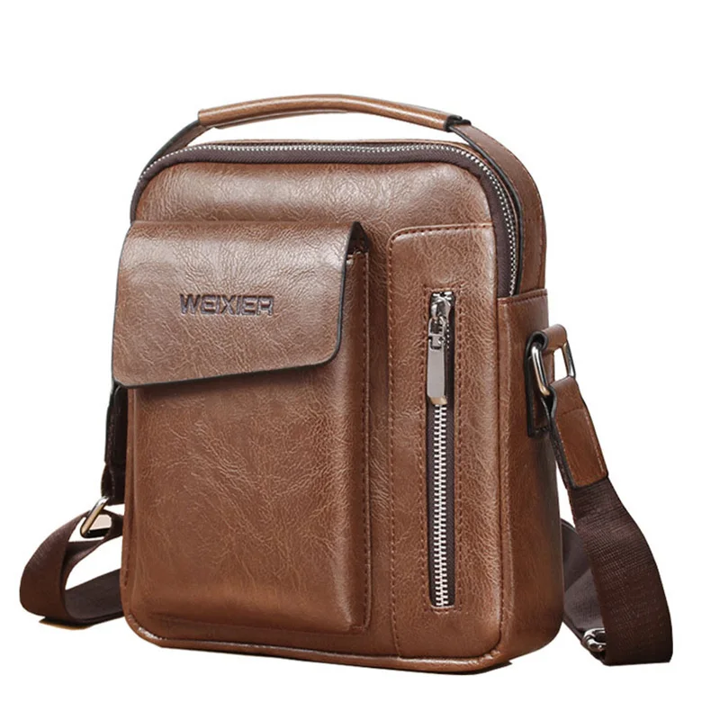 

2018 Vintage Men Shoulder Bag Business Messenger Bags Crossbody Bags Designer Handbags High Quality Travel Bag Male Briefcase