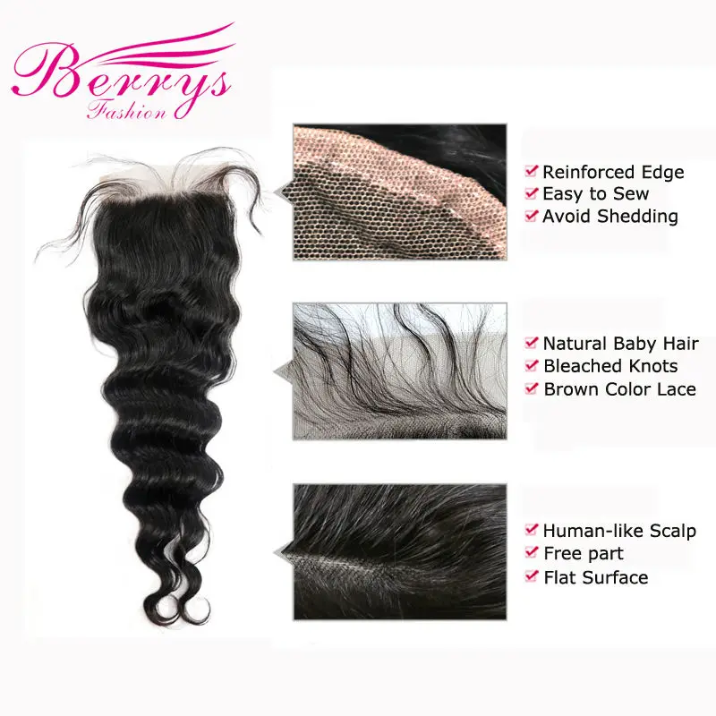 lace closure 4x4 loose wave details 