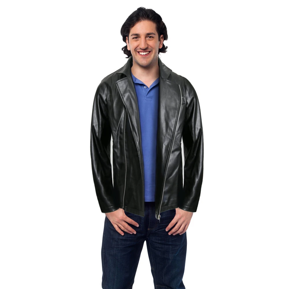 Adult 50s Grease Birds Jacket T Birds Vintage Black Faux Leather Moto Biker Short Coat Jacket Halloween Fancy Dress Cosplay Movie Tv Costumes Aliexpress