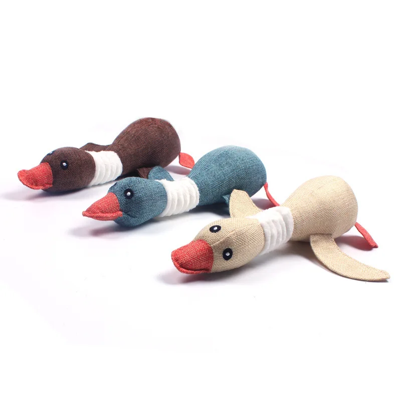 

1PC Lovely Goose Bird Plush Toys for Pet Dog Cat Squeak Chew Sound Toy for All Pets Cute Plush Toys Kids
