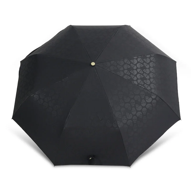 Creative-Skull-Handle-Big-Umbrella-Men-Automatic-3Folding-Punk-Retro-Umbrella-Rain-Women-High-Quality-Printed (2)