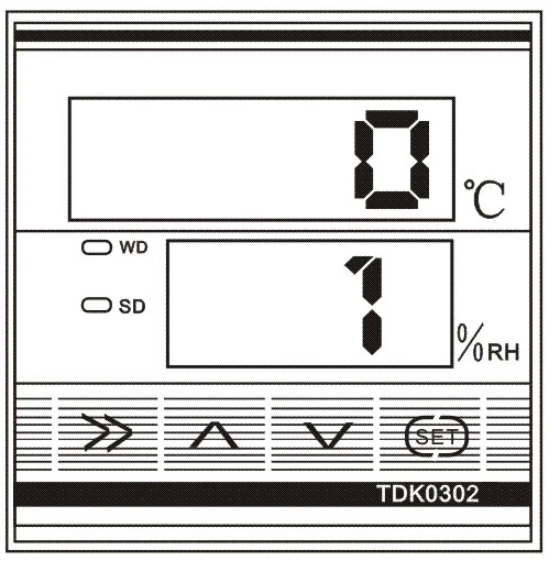Цифровой TDK0302 Температура и регулятор влажности работы с обогревателем и вентилятор охлаждения или увлажнитель